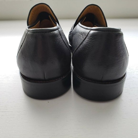 New RENZO FAVERO Men Black Leather Slip On Loafer main image 4